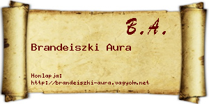 Brandeiszki Aura névjegykártya